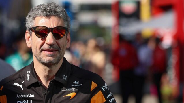 McLaren's Andrea Stella at the 2026 Austrian Grand Prix.