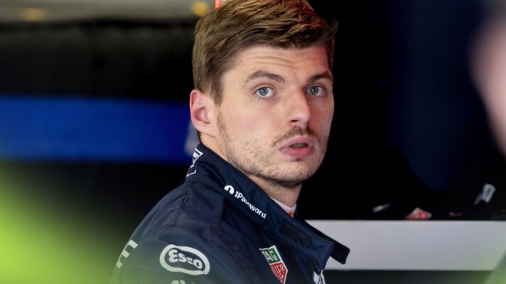 Max Verstappen, Red Bull, pictured in the Red Bull garage at the 2026 British Grand Prix