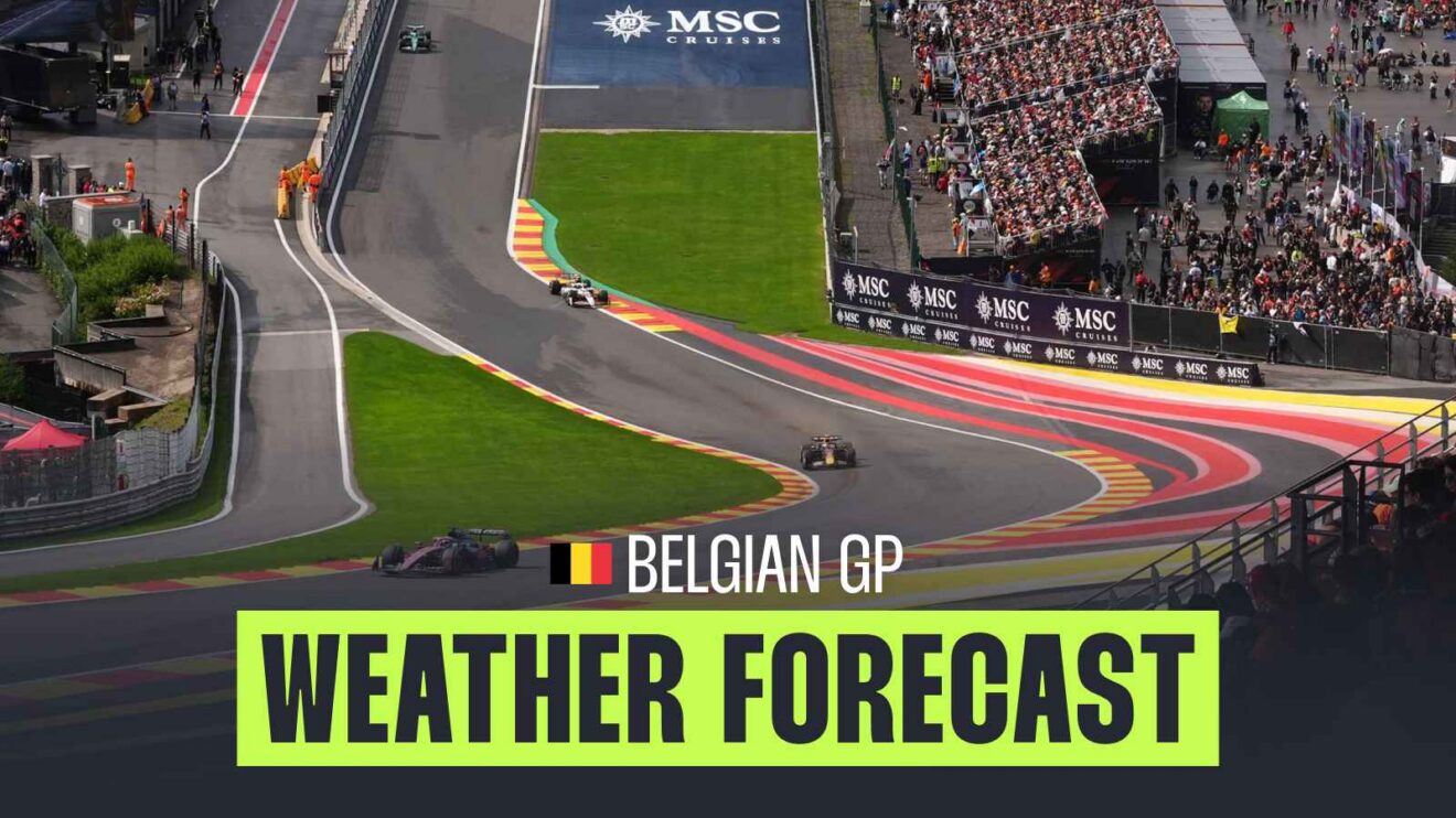 Previsão do Tempo GP da Bélgica: Chuva deve atrapalhar treinos e qualificação em Spa