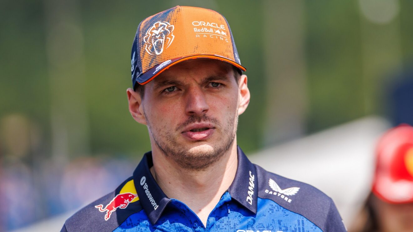 Max Verstappen in the paddock