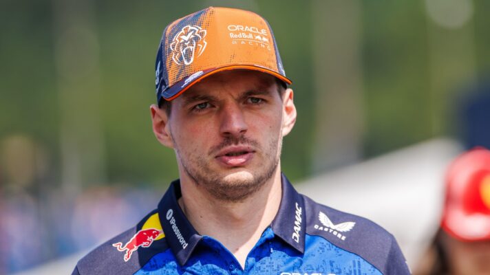 Max Verstappen in the paddock