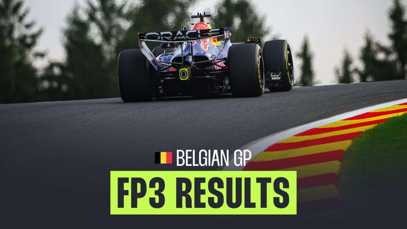 Belgian Grand Prix results from FP3 at Spa-Francorchamps.