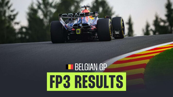 Belgian Grand Prix results from FP3 at Spa-Francorchamps.