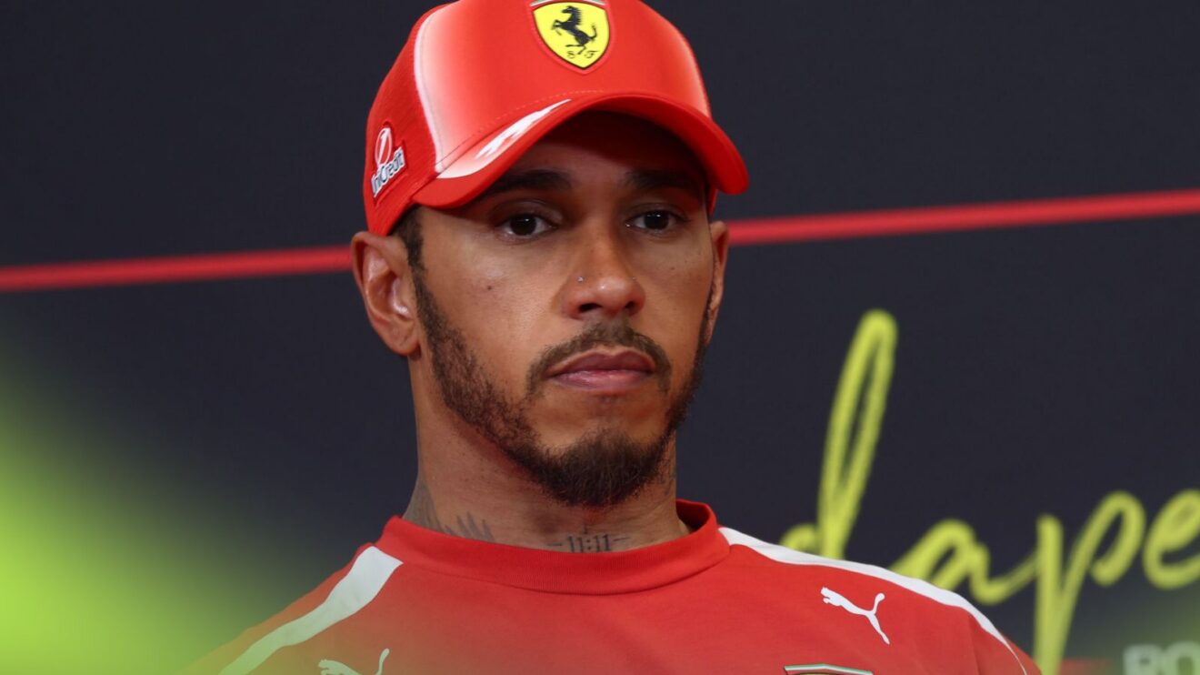Ferrari driver Lewis Hamilton pictured at the 2026 Hungarian Grand Prix