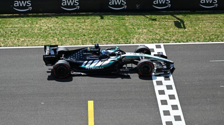 Mercedes' George Russell at the 2026 Hungarian Grand Prix.