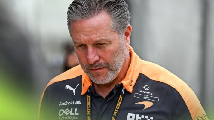 McLaren Racing CEO Zak Brown pictured at the 2026 British Grand Prix