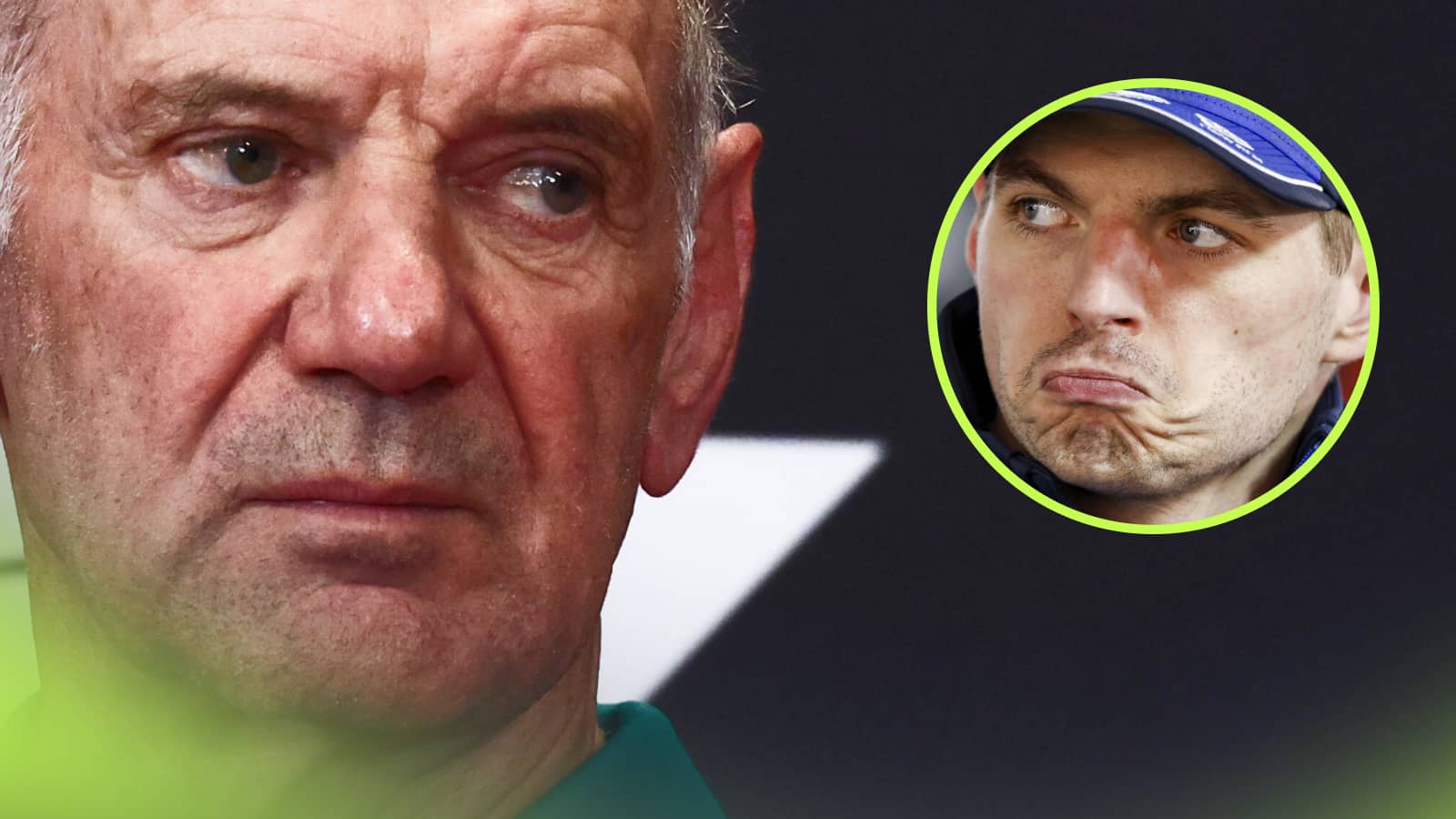 Adrian Newey inspects Max Verstappen’s Red Bull RB22 at Hungarian Grand Prix