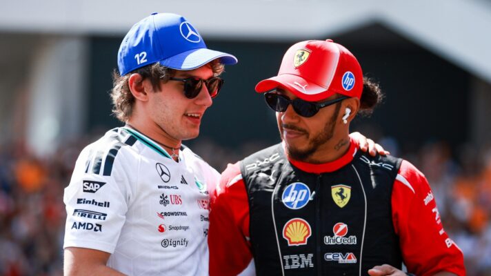 kimi antonelli and lewis hamilton