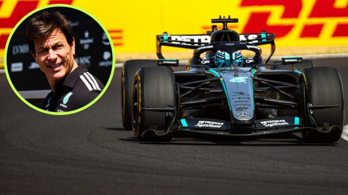 Toto Wolff and the Mercedes car