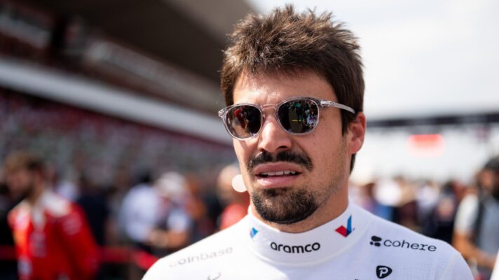 Lance Stroll on the grid