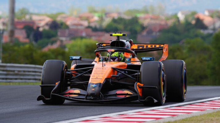 Lando Norris in action for McLaren at the 2026 Hungarian Grand Prix