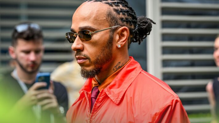 Ferrari driver Lewis Hamilton pictured at the 2026 Miami Grand Prix