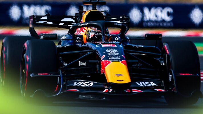 Max Verstappen at the wheel of the Red Bull RB22 at the 2026 Hungarian Grand Prix