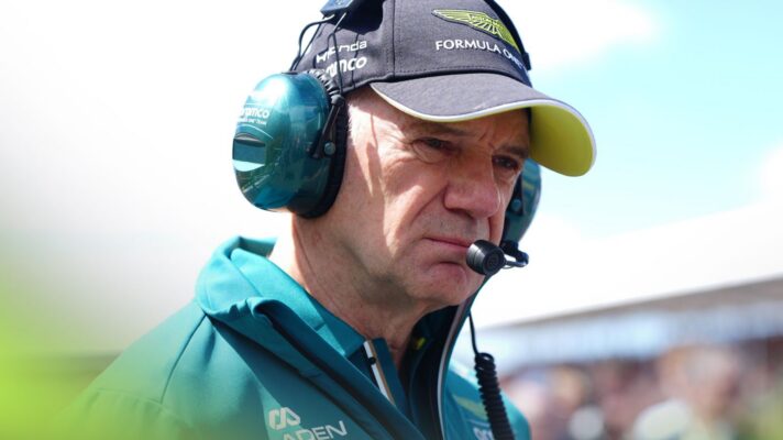Aston Martin team principal and design guru Adrian Newey on the grid at the 2026 British Grand Prix