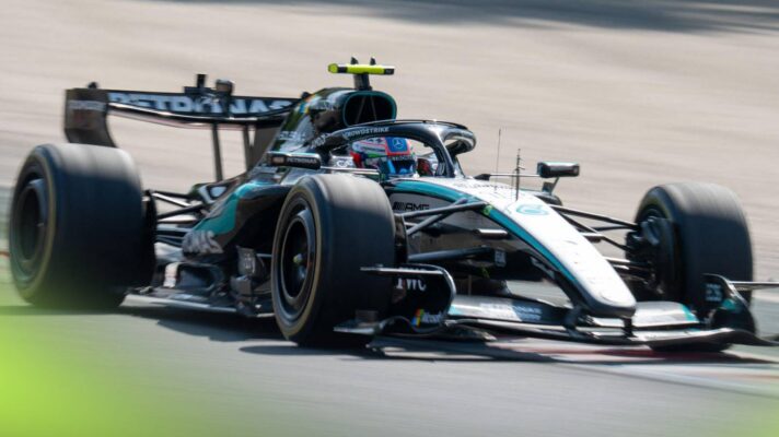Mercedes' Kimi Antonelli on track at the 2026 Hungarian Grand Prix.