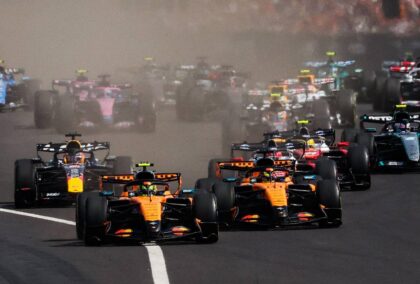 The race start of the 2026 Hungarian Grand Prix.