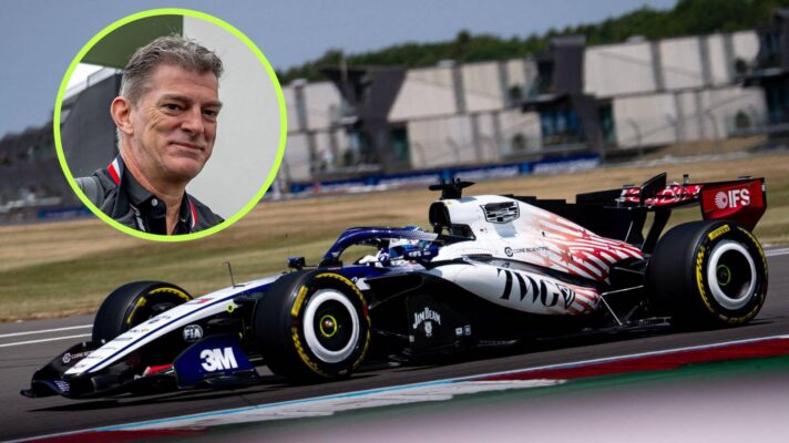 Cadillac's Sergio Perez on track at the 2026 British Grand Prix.