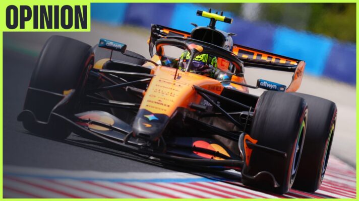 Lando Norris driving the McLaren MCL40 at the 2026 Hungarian Grand Prix