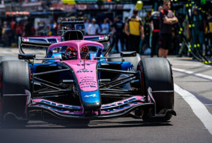 Pierre Gasly in pit lane during the Monaco GP.