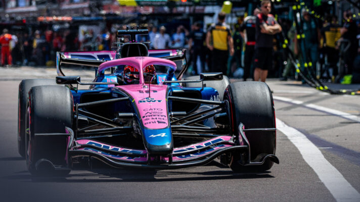Pierre Gasly in pit lane during the Monaco GP.