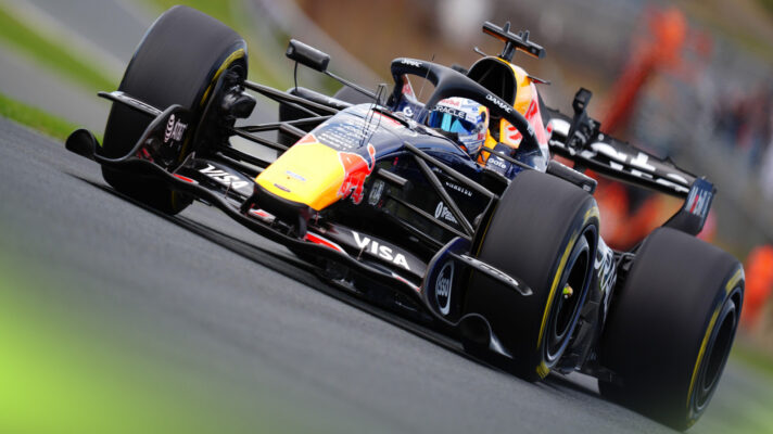 Max Verstappen on track during the Dutch GP Sprint at Zandvoort.