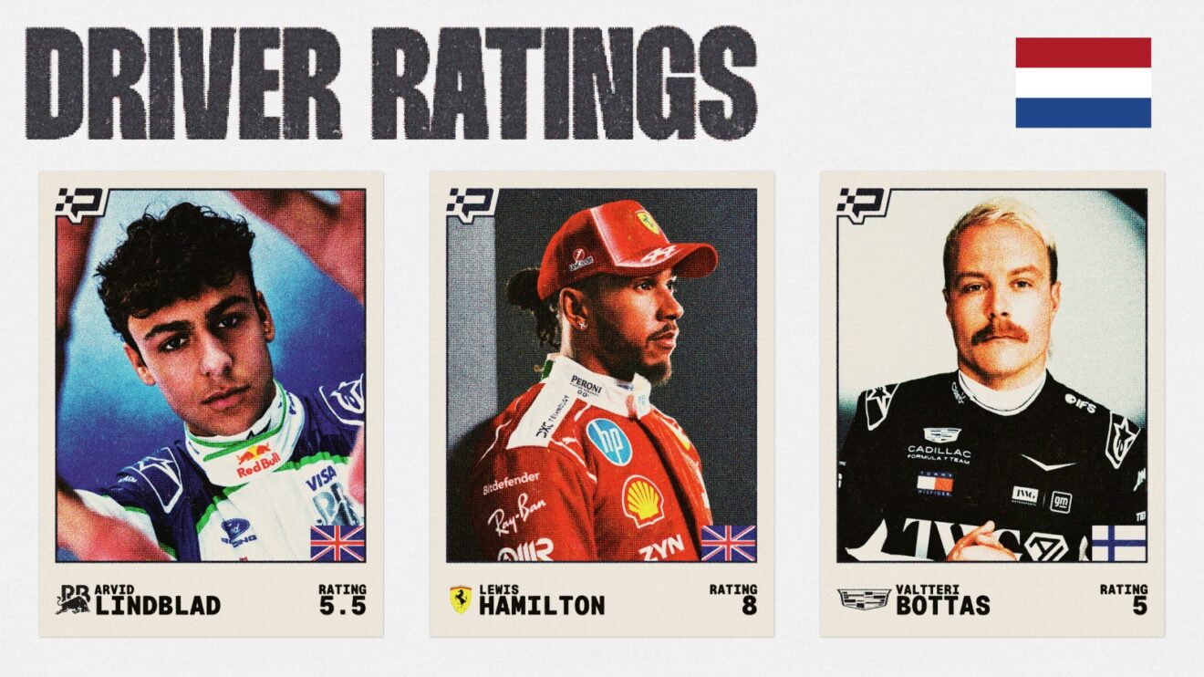Driver ratings for the Dutch GP
