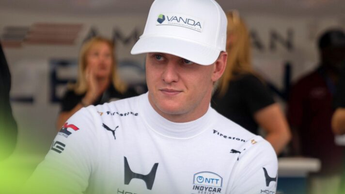 Mick Schumacher pictured at the IndyCar Freedom 250 Grand Prix in Washington