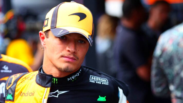 McLaren's Lando Norris at the 2026 Belgian Grand Prix.
