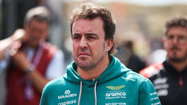 Fernando Alonso in the Zandvoort paddock