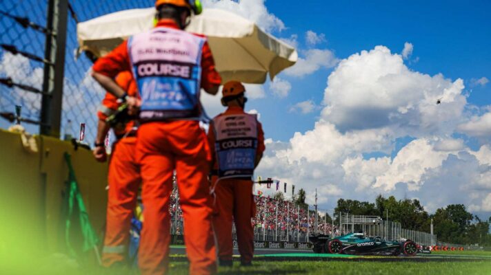 F1 live action from FP2 at Monza.