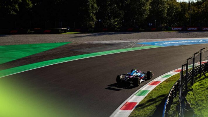 F1 live action from FP3 at Monza.