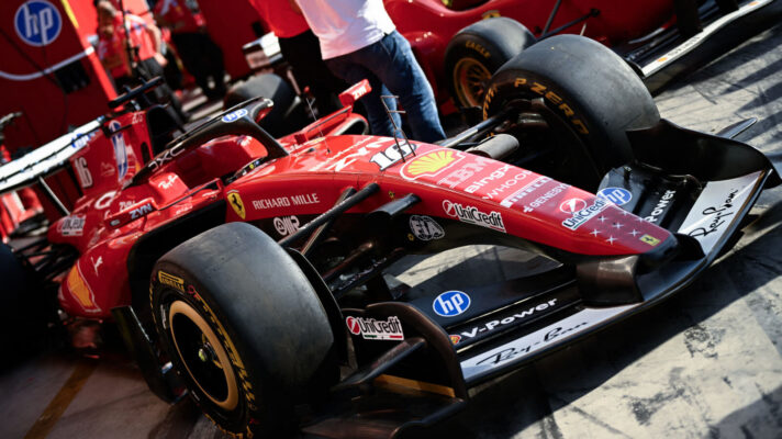 Ferrari SF-26 in the Monza pit lane