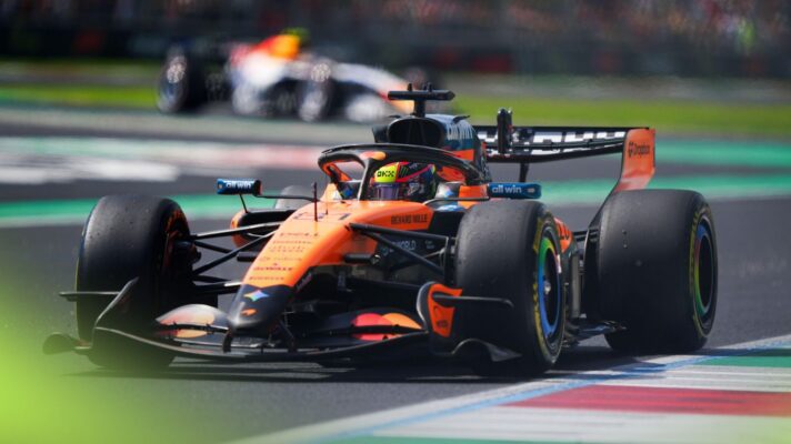 Oscar Piastri in action for McLaren at the 2026 Italian Grand Prix