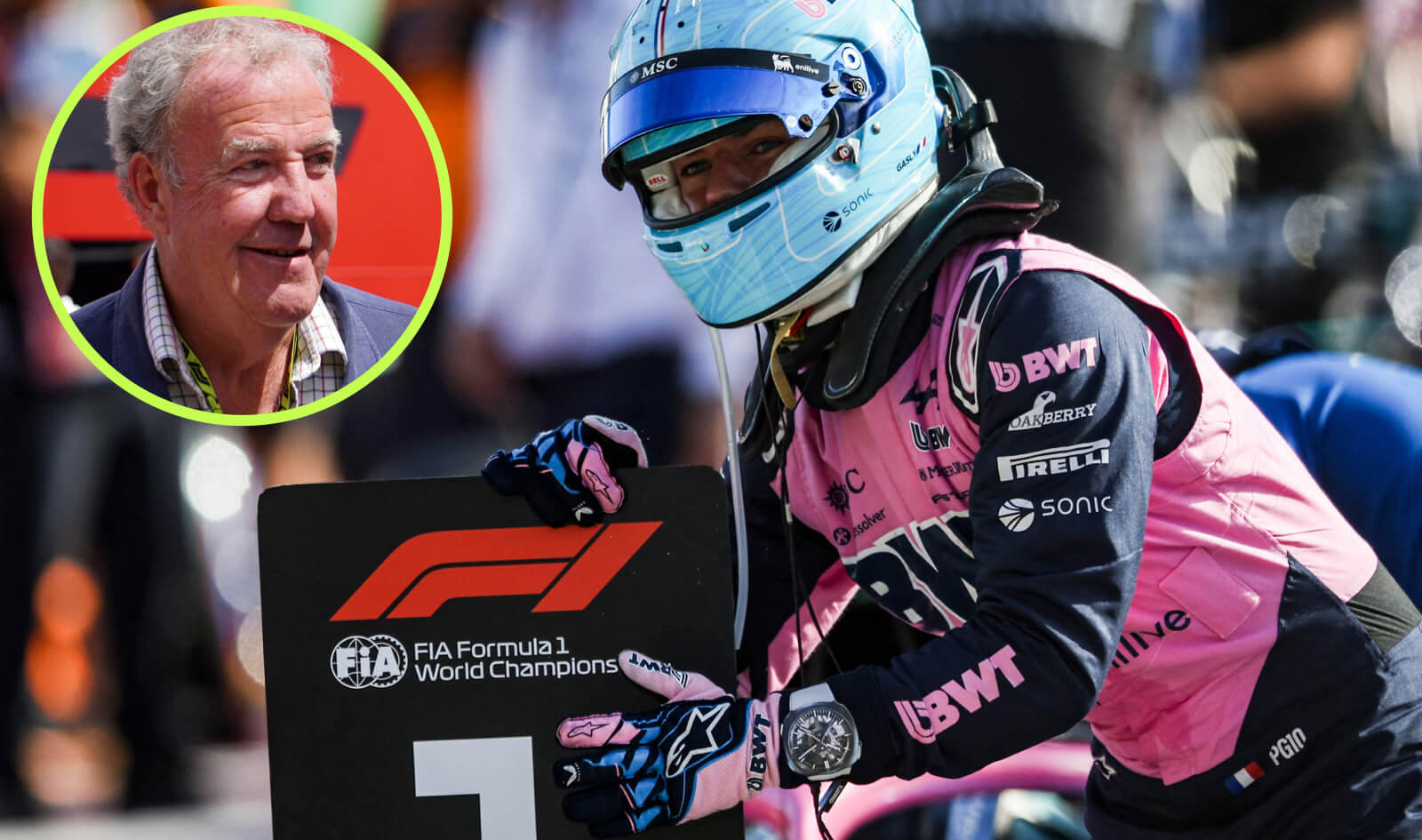 planetf1.com - Michelle Foster - Jeremy Clarkson makes huge beer promise to Alpine after Pierre Gasly's Monza pole