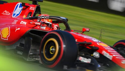 Italian Grand Prix red flag as Charles Leclerc crashes out