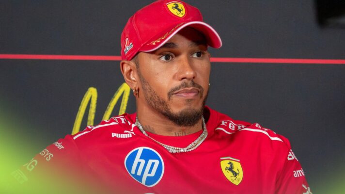 Ferrari driver Lewis Hamilton pictured at the 2026 Italian Grand Prix