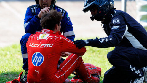 Charles Leclerc reveals vision problems after 60G Italian GP crash