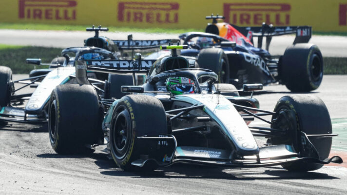 Kimi Antonelli leads George Russell and Max Verstappen at Monza
