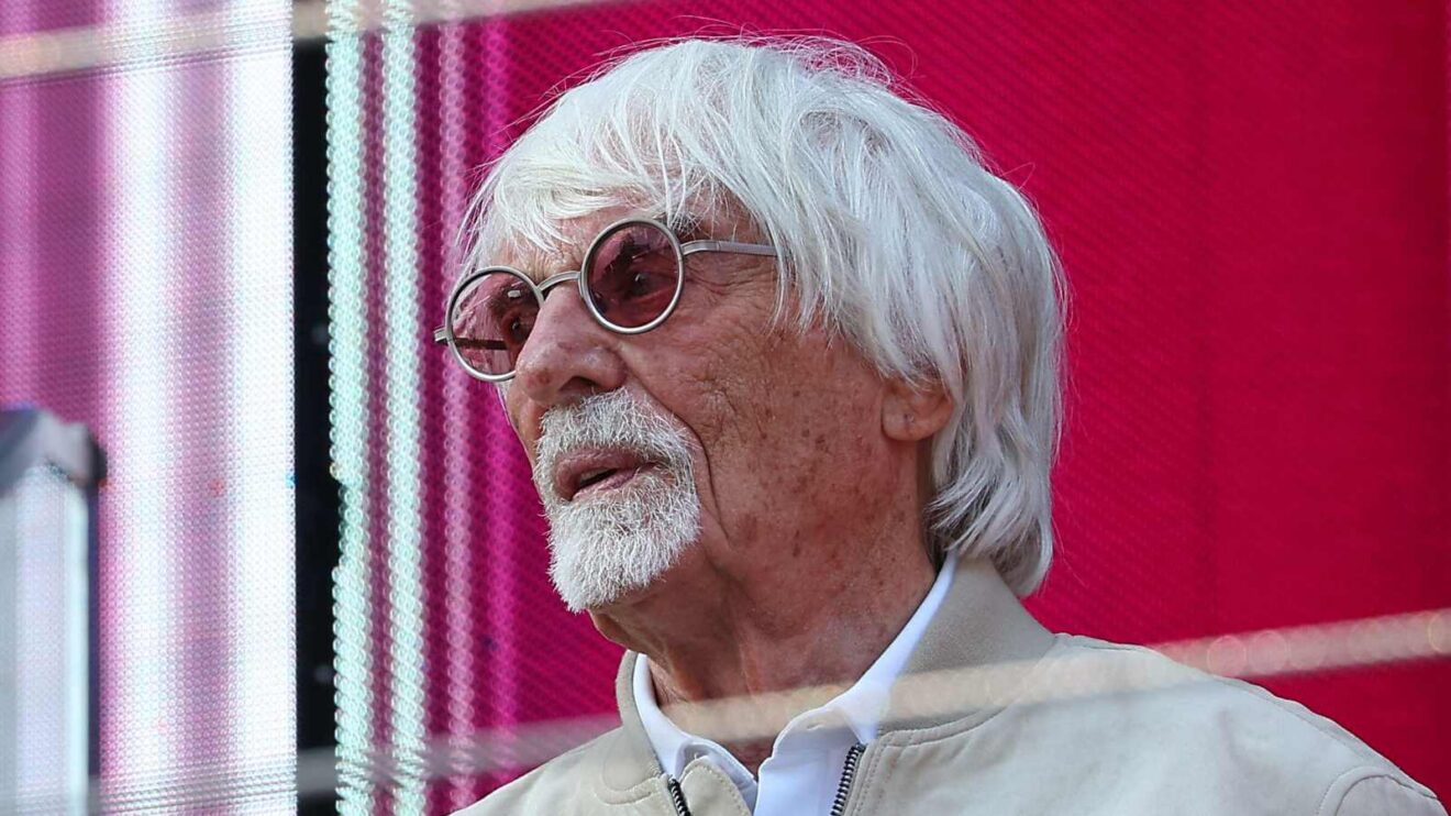 Bernie Ecclestone on the podium at the 2026 Austrian GP.