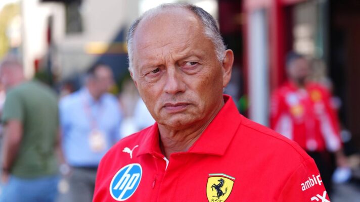 Ferrari team principal Fred Vasseur in the Monza paddock.