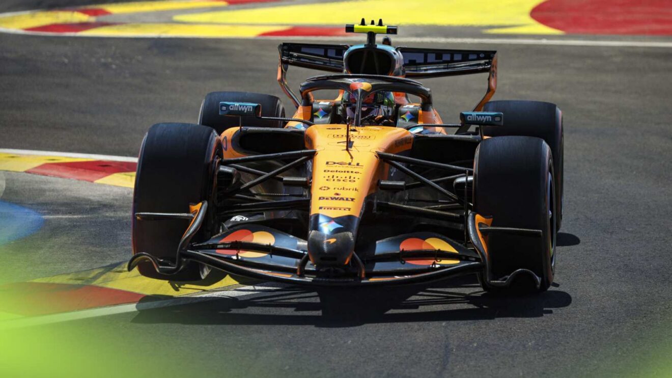 Lando Norris leads the F1 starting grid in Madrid.