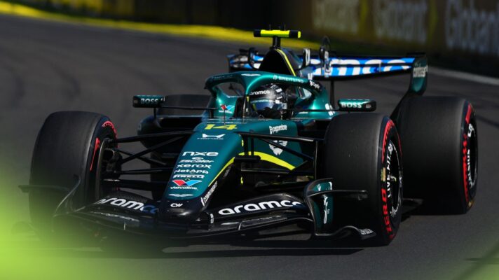 Aston Martin driver Fernando Alonso in action at the 2026 Spanish Grand Prix