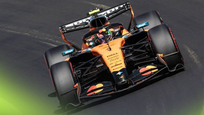 McLaren's Lando Norris at the 2026 Spansi Grand Prix.