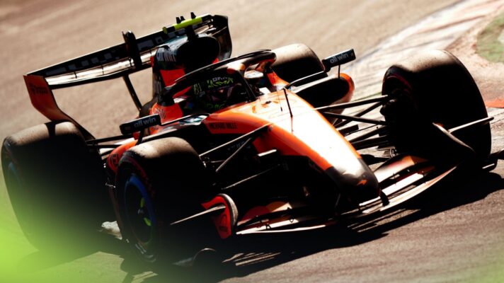 Lando Norris drives the McLaren MCL40 at the 2026 Italian Grand Prix