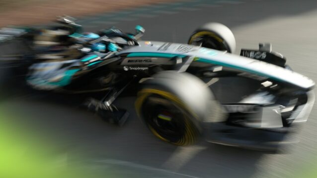 George Russell for Mercedes in Azerbaijan
