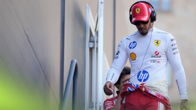 Lewis Hamilton had a difficult qualifying session at the Azerbaijan Grand Prix