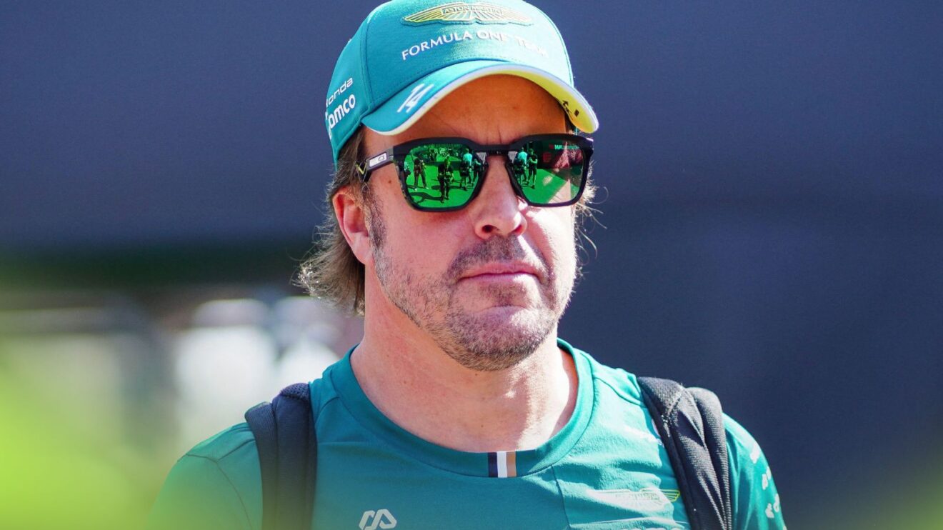 Aston Martin driver Fernando Alonso pictured at the 2026 Azerbaijan Grand Prix.