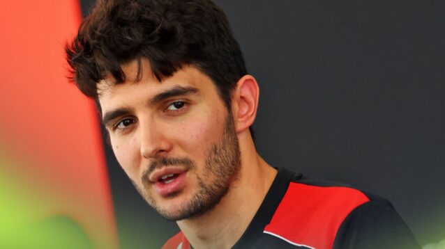 Haas driver Esteban Ocon in the F1 paddock at the 2026 Bahrain Grand Prix in Malaysia.