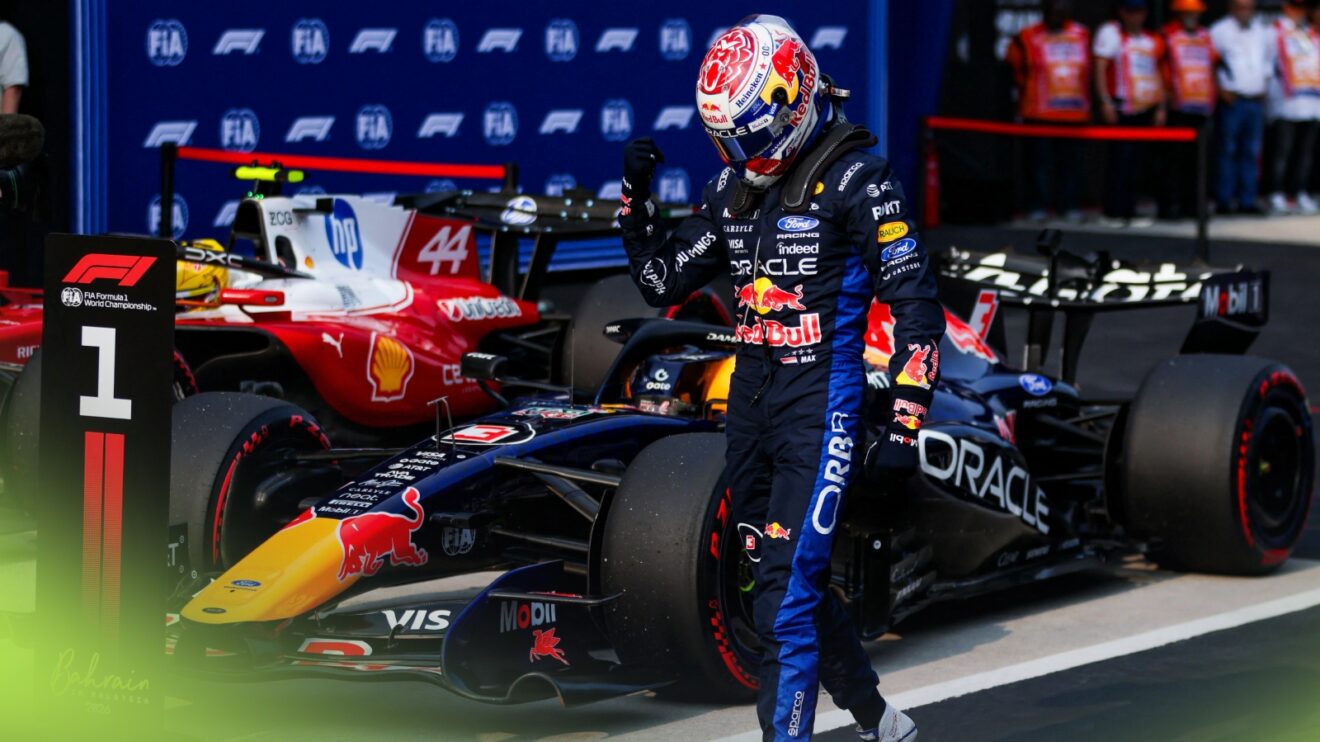 Verstappen celebrates pole in Sepang