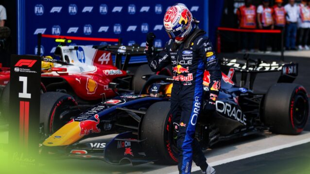 Verstappen celebrates pole in Sepang